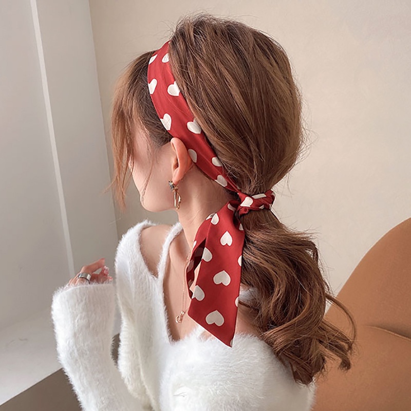 Dây Cột Tóc Lụa Phong Cách Retro Hàn Quốc Mới