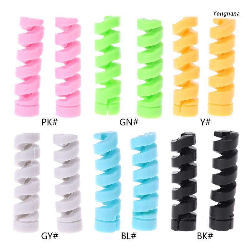 Set 2 Dây Quấn Bảo Vệ Cáp Dữ Liệu / Tai Nghe / Usb Tiện Dụng Ốp