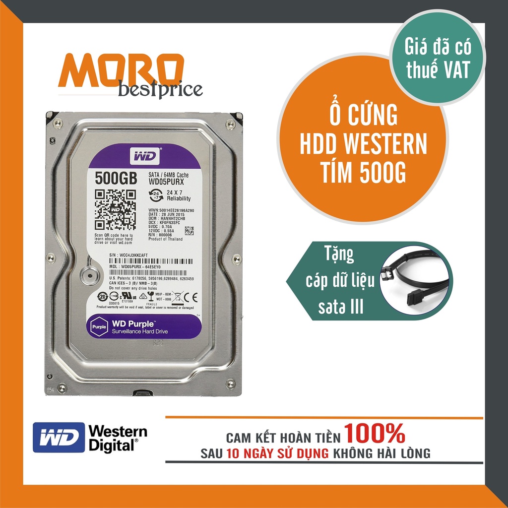 Ổ cứng HDD Seagate|Western 500GB (Tháo máy đồng bộ - mới trên 95%) - Bảo hành lỗi 1 đổi 1