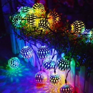 [Free Ship Đơn từ 50k]Trang Trí Đèn LED Đèn Lồng Dây Bóng Đèn Ngoài Trời 40 Đèn 5 mét