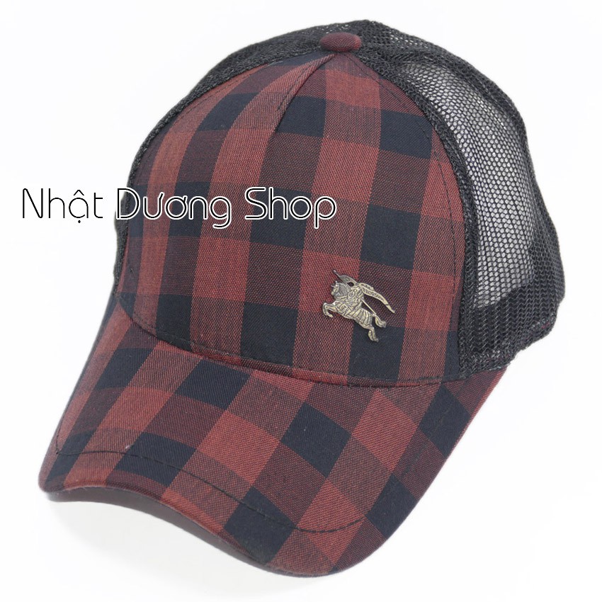 Nón kết lưới nam mũ kết nam đẹp vải Ca Rô và lưới giá gắng mặt sắt phù hợp cho mọi lứa tuổi
