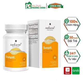 Viên Uống Chống Nắng Sinh Học Toàn Thân Sakura Sunpill Nuôi Dưỡng Làn Da Trắng Sáng