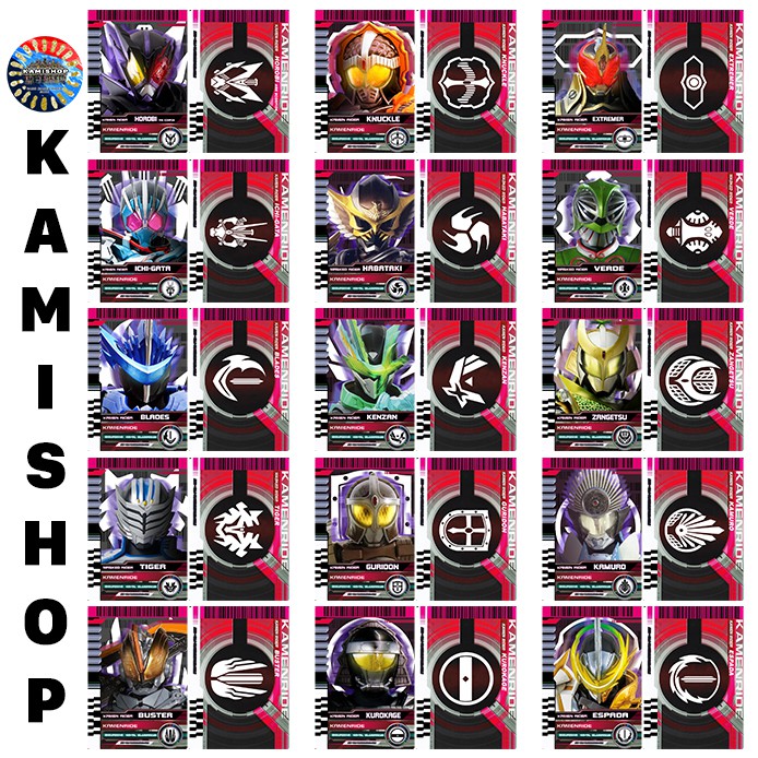 Card Kamen Rider Decade KAMISHOP Mẫu Mới Set 3