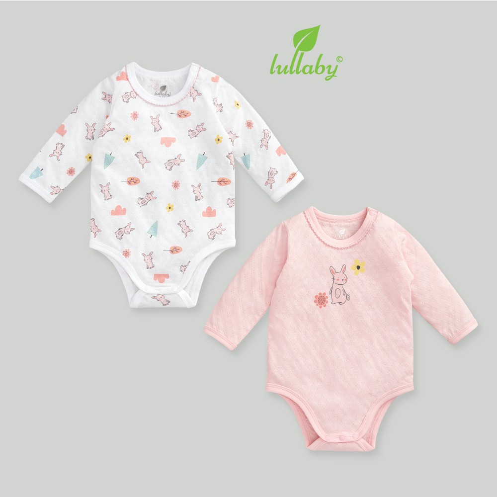LULLABY Set 2 body dài tay cho bé NH664665P