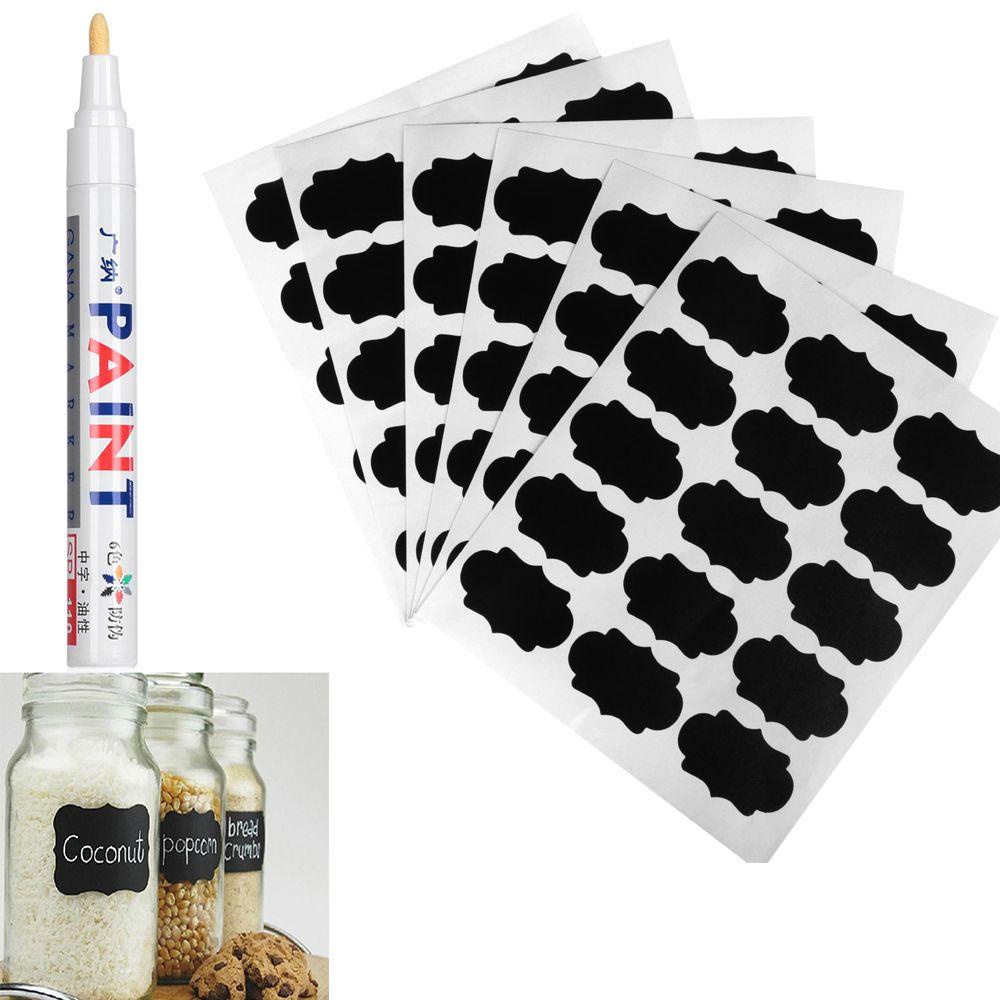 Set 90 Nhãn Dán Bảng Đen Viết Phấn Chống Thấm Nước
