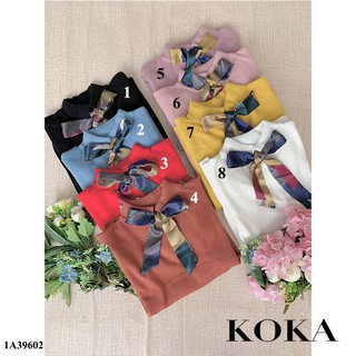 Áo len nơ lụa KOKA 39602