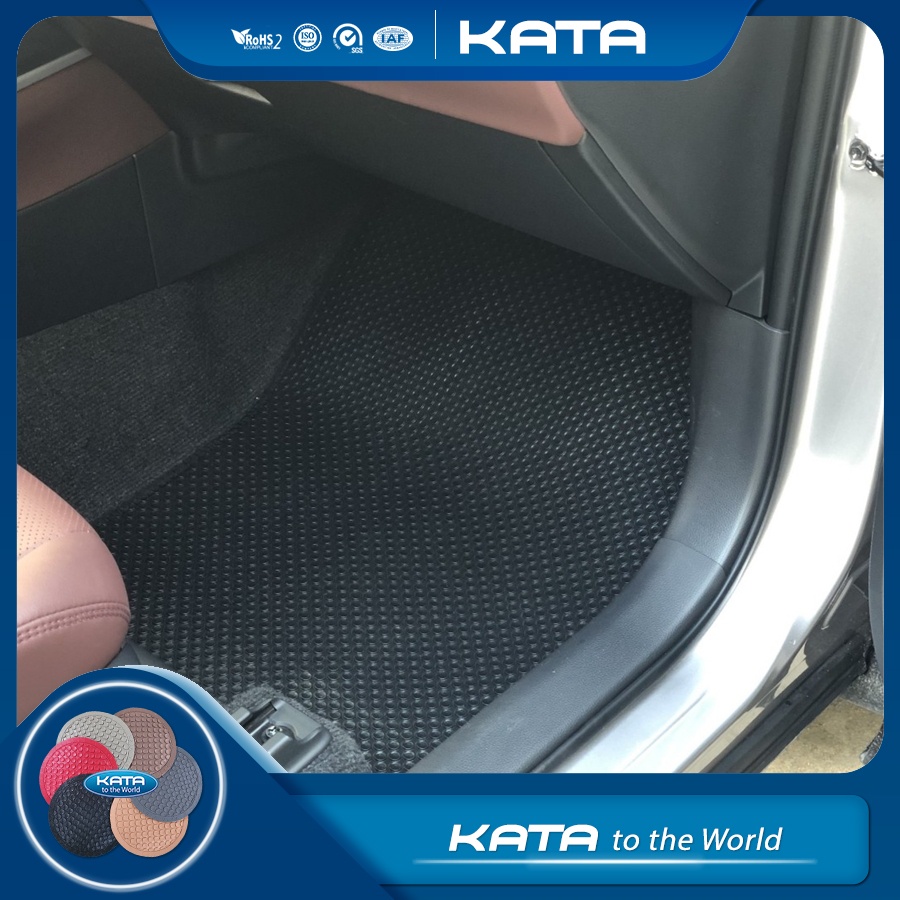 Thảm lót ô tô KATA cho xe Toyota Corolla Cross  - Khít với sàn, Chống trơn, Không mùi, Không ẩm mốc
