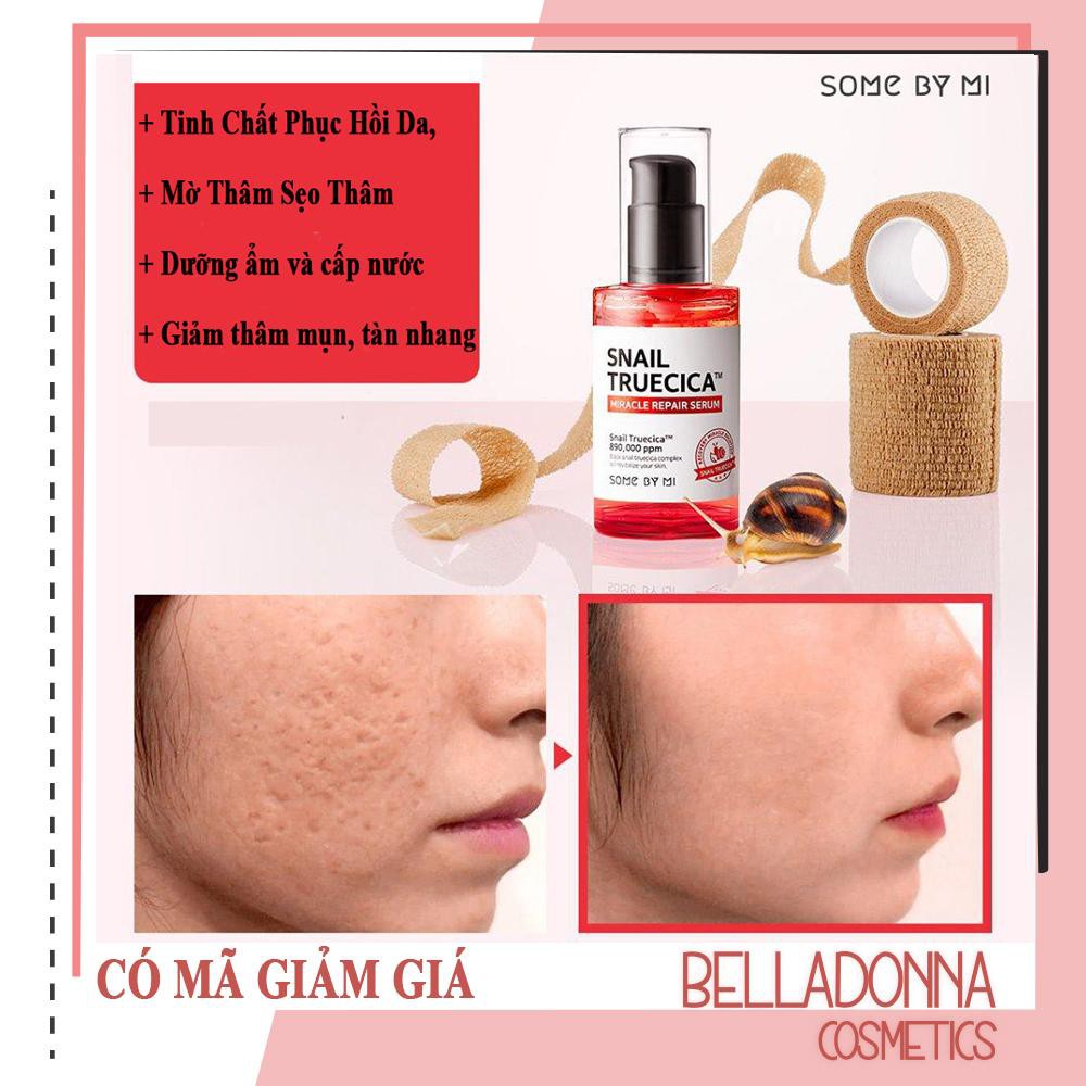 [CHÍNH HÃNG] Tinh Chất Dưỡng Phục Hồi, Cải Thiện Vết Thâm, Sẹo Some By Mi Snail Truecica Miracle Repair Serum 50ml