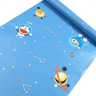 1m x 45cm rộng Giấy dán tường ( có sẵn keo ) - DOREMON VŨ TRỤ