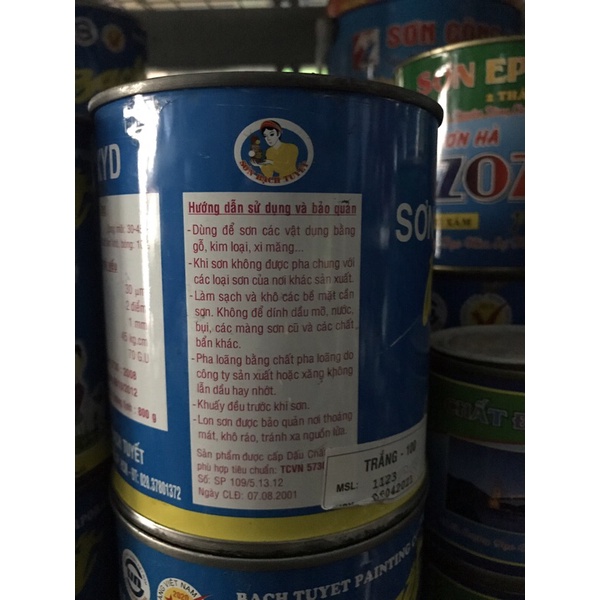 Sơn Bạch Tuyết lon 0,5kg và 1kg