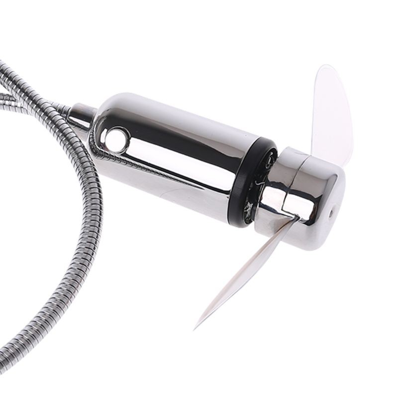 Quạt usb thiết kế đèn led với màn hình hiển thị hình cổ ngỗng có đồng hồ