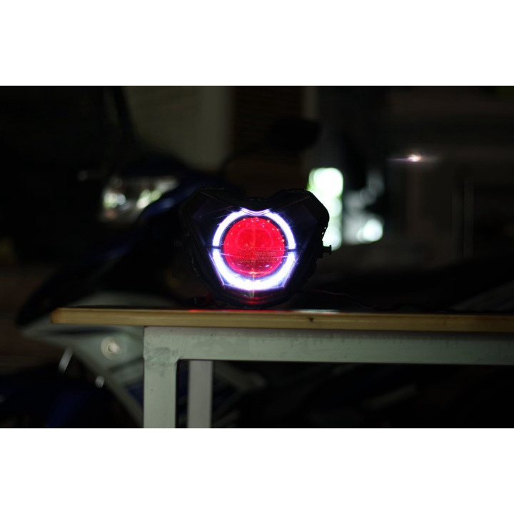 Choá Winner V1, GTR150, RS150 Gắn Sẵn Bi Led B11 Lens Xanh Tím - Bảo Hành 12 Tháng