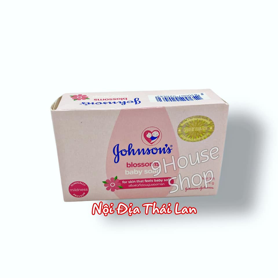 01 Cục Xà Bông Diệt Khuẩn Dưỡng Ẩm Dịu Nhẹ Johnson's Baby Soap Thái Lan 75gram
