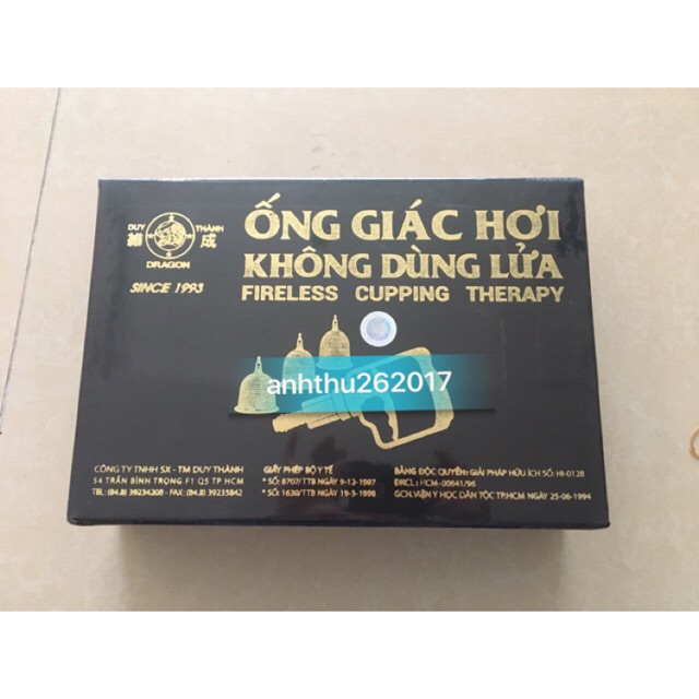 Ống giác hơi không dùng lửa Duy Thành