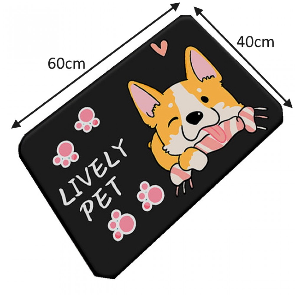 Thảm chùi chân chống trượt cute hình thú 3d