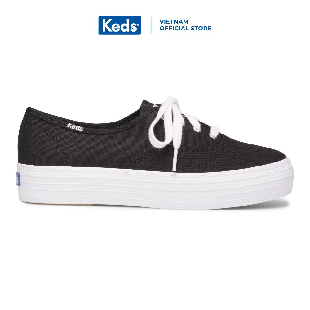 Giày Keds Nữ - Triple Canvas Black - KD057298