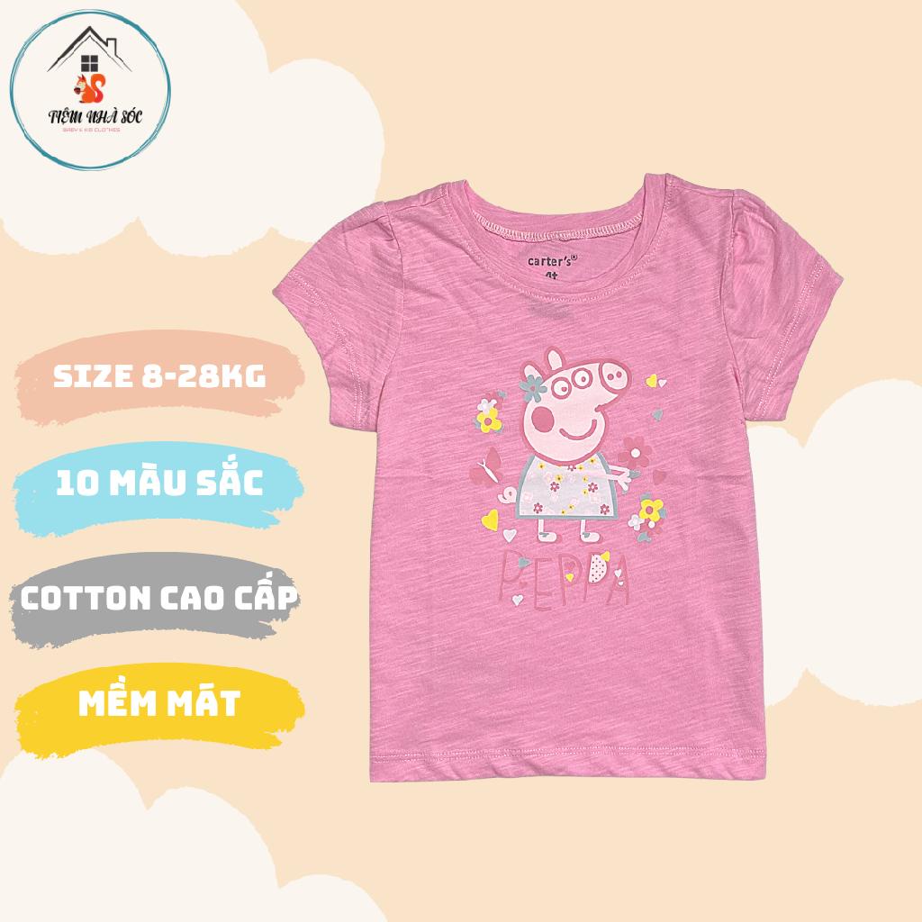 Áo thun ngắn tay bé gái Carter họa tiết xinh xắn size 1 - 10 tuổi Tiệm Nhà Sóc