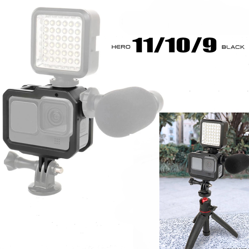 Khung Hợp Kim Nhôm Tản Nhiệt Chống Mòn Bảo Vệ Máy Ảnh Hành Trình Gopro Hero 11 10 9