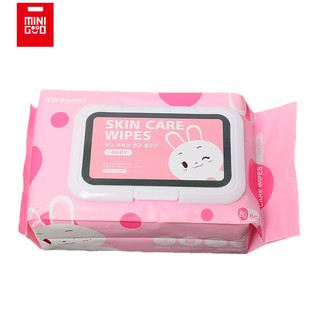 Khăn giấy ướt trẻ em Minigood cao cấp không mùi thỏ cute 80m