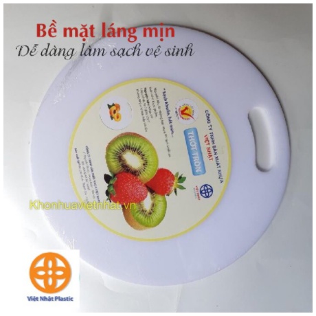 Thớt nhựa tròn Việt Nhật 3 size kháng khuẩn bền đẹp (MS:5800/5801/5802)