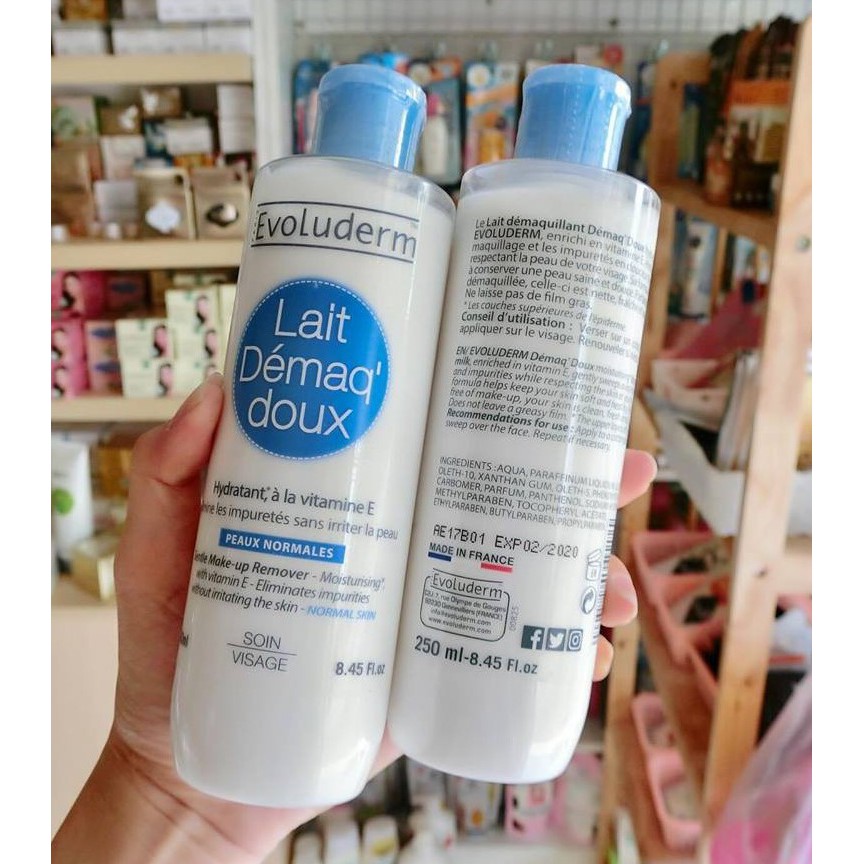Sữa Tẩy Trang Evoluderm Lait Démaq Doux 250ml