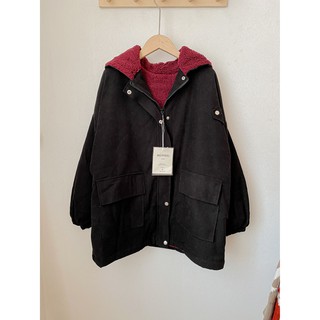 Áo khoác lót lông oversize (Ảnh thật)