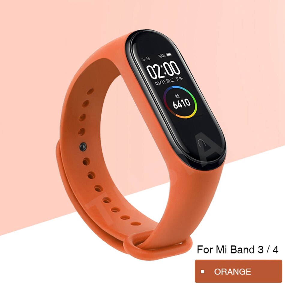 Dây đeo thay thế chất liệu silicon trong suốt chuyên dụng cho Xiaomi Mi Band 4