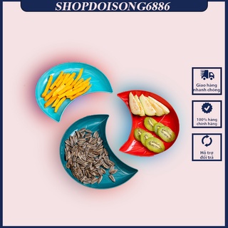 Set 5 đĩa nhựa bán nguyệt tiện lợi