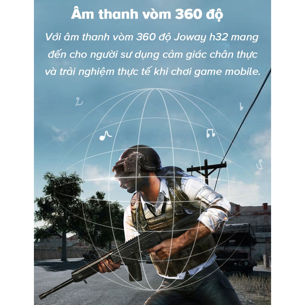 Tai nghe Bluetooth chuyên game JOWAY H32 âm thanh 3D - Hàng Chính Hãng | BigBuy360 - bigbuy360.vn
