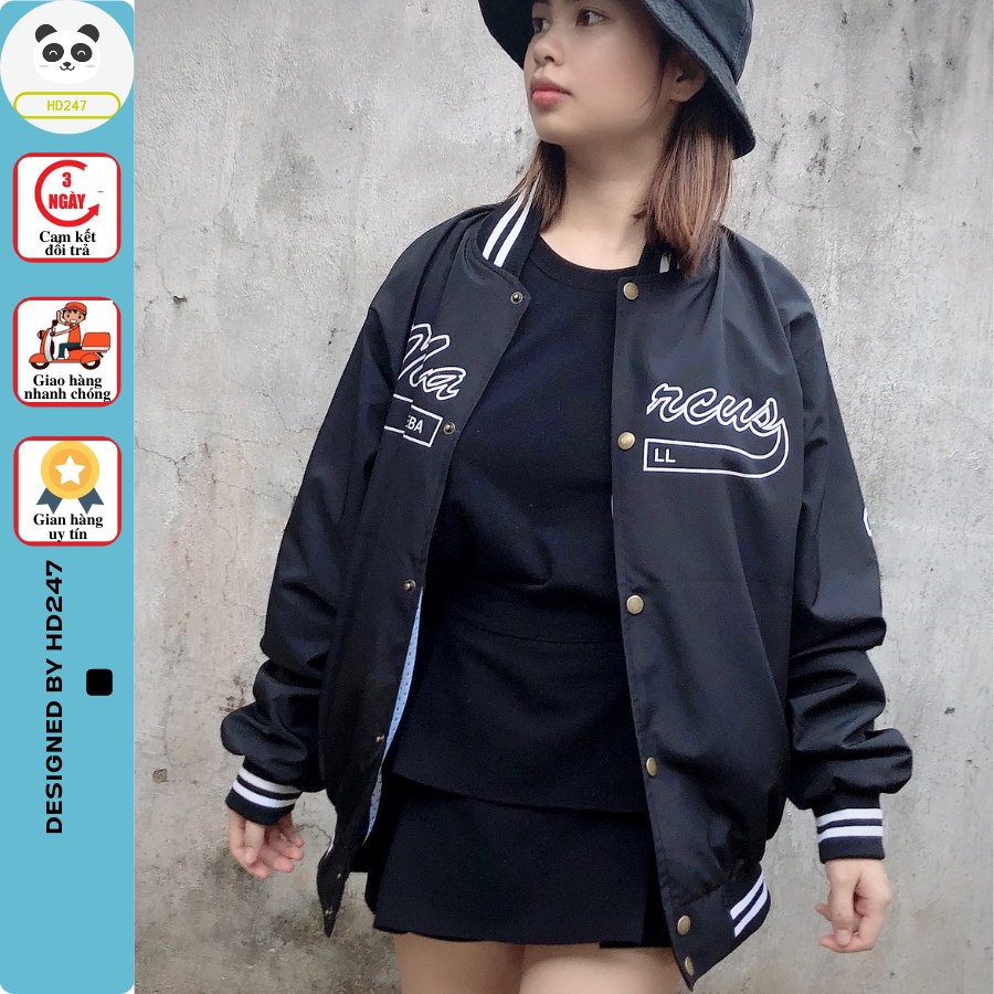 Áo Khoác Dù Bomber Jacket MARCUS 2 Lớp Unisex (Ảnh Thật/Có sẵn) HD247 0257