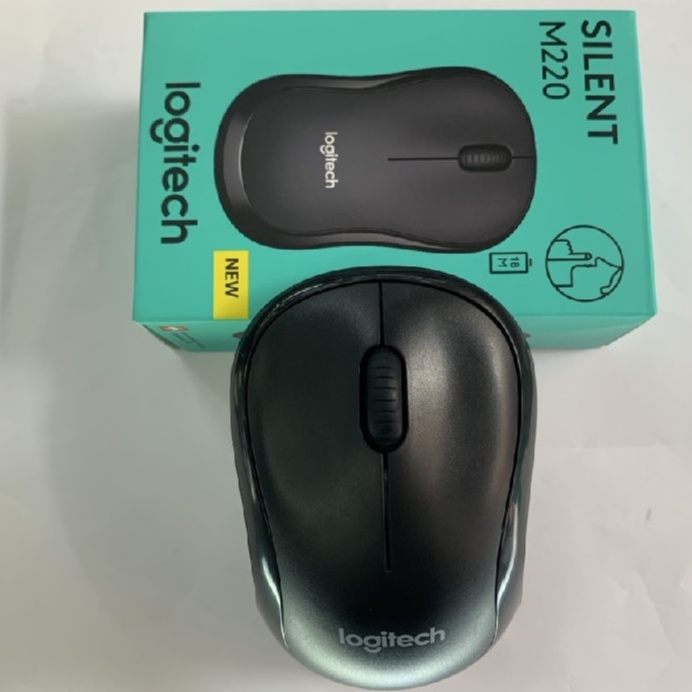 Chuột Không Dây Logitech M220/ Arigatoo M220 Không Tiếng Động- Có Công Tắc On/Off - Độ Nhạy Cao - Bảo Hành 6 Tháng