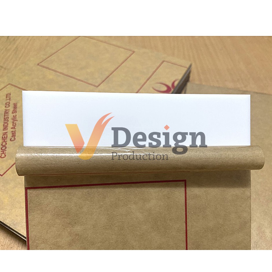 VDESIGN - Phôi tấm mica sữa làm thẻ xe hoặc flashcard