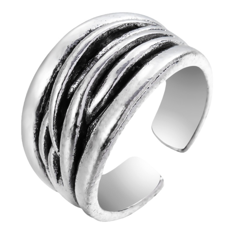 Nhẫn hợp kim màu bạc hình động vật 999