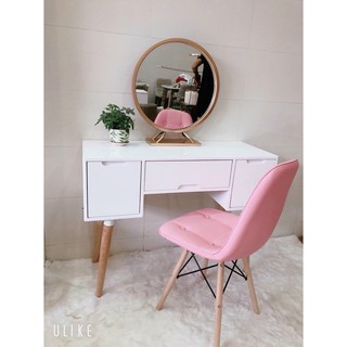 GHẾ ĐỆM EAMES BỌC DA CÚC nhập khẩu (gh04)