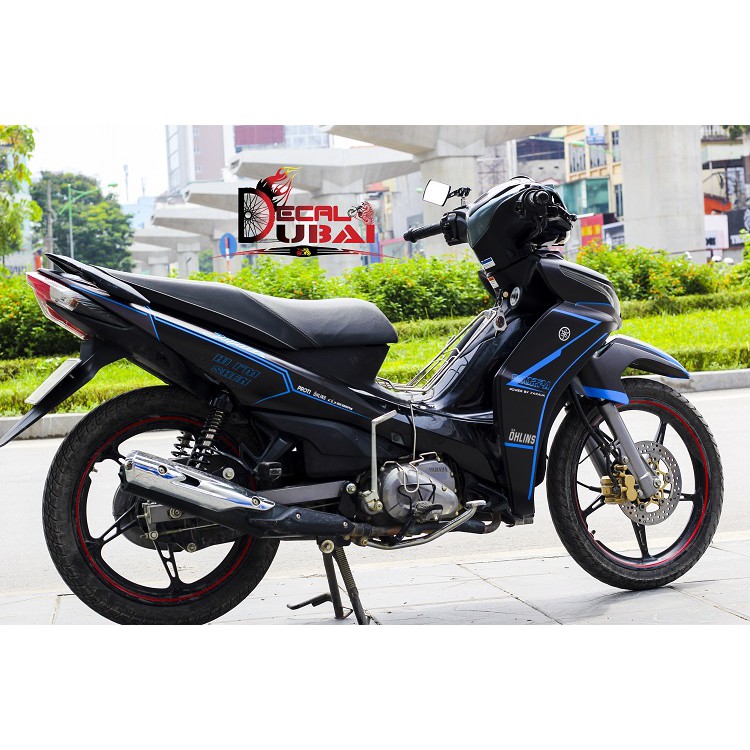 Tem Trùm Jupiter đen nhám viền xanh