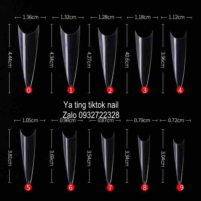 móng nối nhọn phon dài bịch
