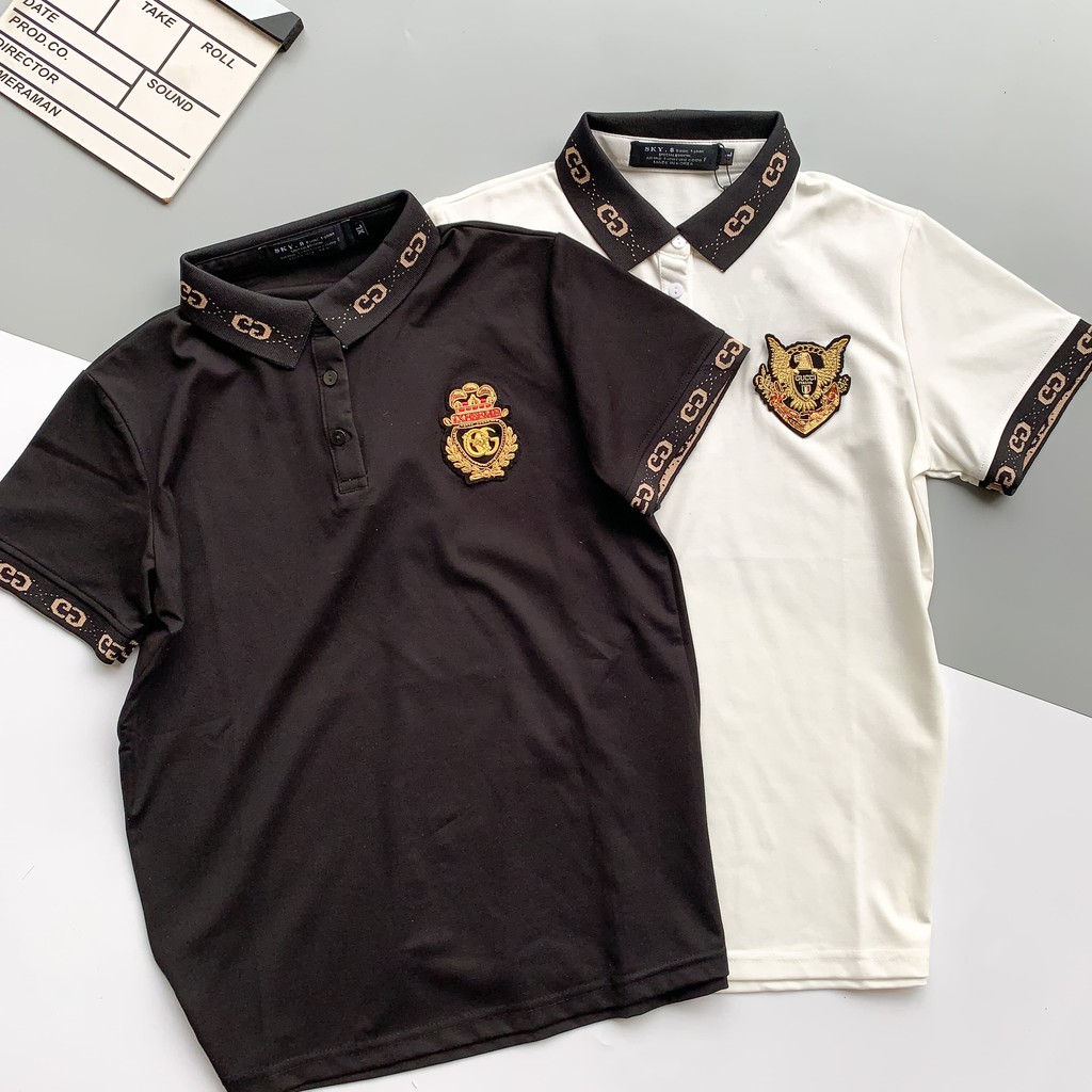 Áo Polo nam phối Cổ in Họa Tiết cao cấp, chất Cotton Hàn xịn chuẩn form, thiết kế phong cách sang trọng - Chaqueen | BigBuy360 - bigbuy360.vn