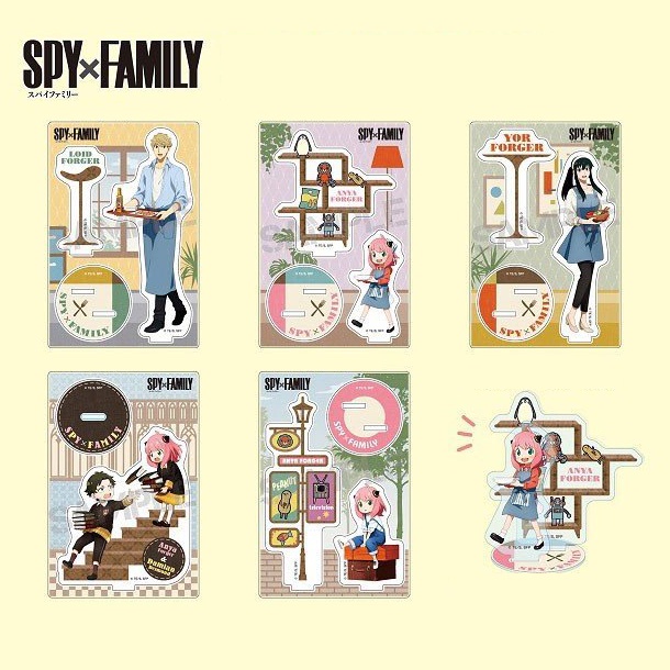Standee SPY X FAMILY Gia Đình Điệp Viên 5 mẫu tượng acrylic anime mica chibi trang trí trưng bày mô hình