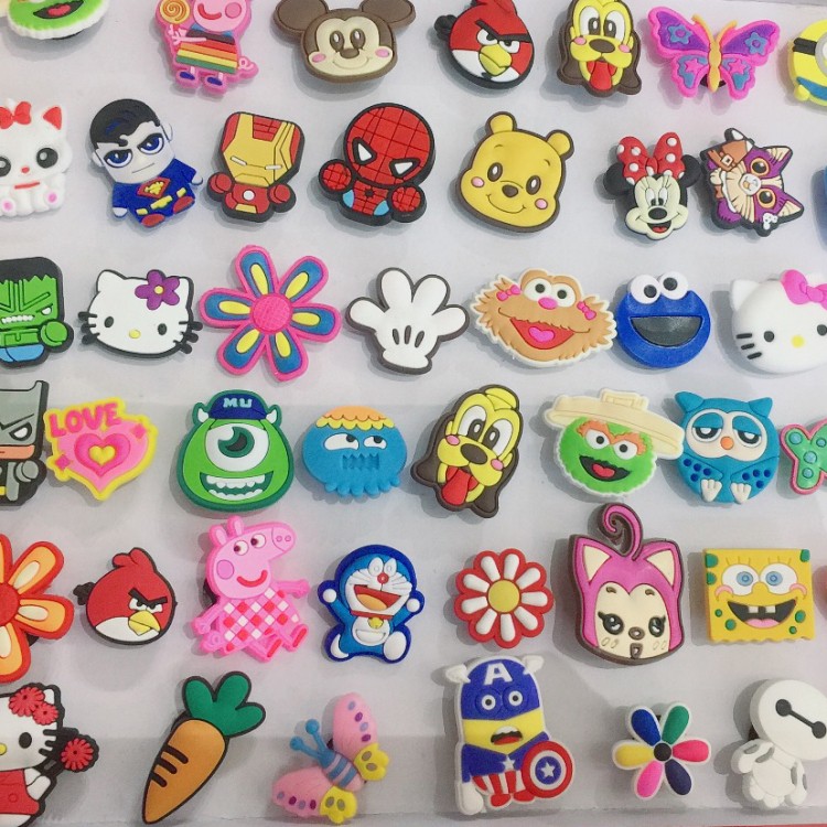 Sticker Jibbitz 2D, hình Sticker gắn dép (nhặt ngẫu nhiên hình) | BigBuy360 - bigbuy360.vn