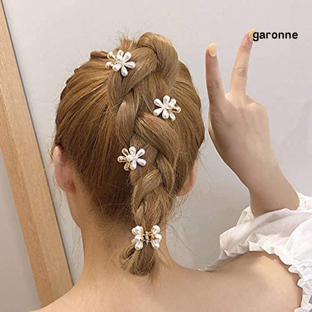 Kẹp Tóc Hình Hoa Đính Ngọc Trai Nhân Tạo Thời Trang