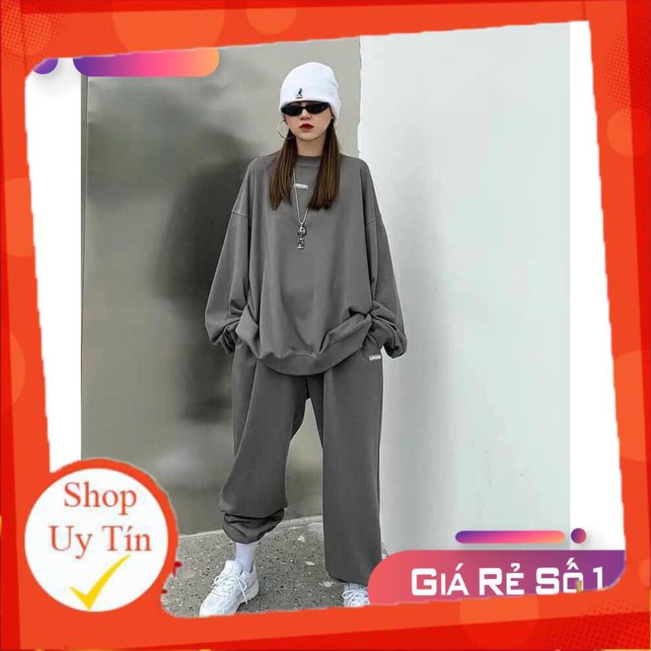 [SALE ĐẦU NĂM-GIÁ GỐC] Set bộ quần áo nỉ Ulzzang Hàn Quốc form rộng unisex nam nữ