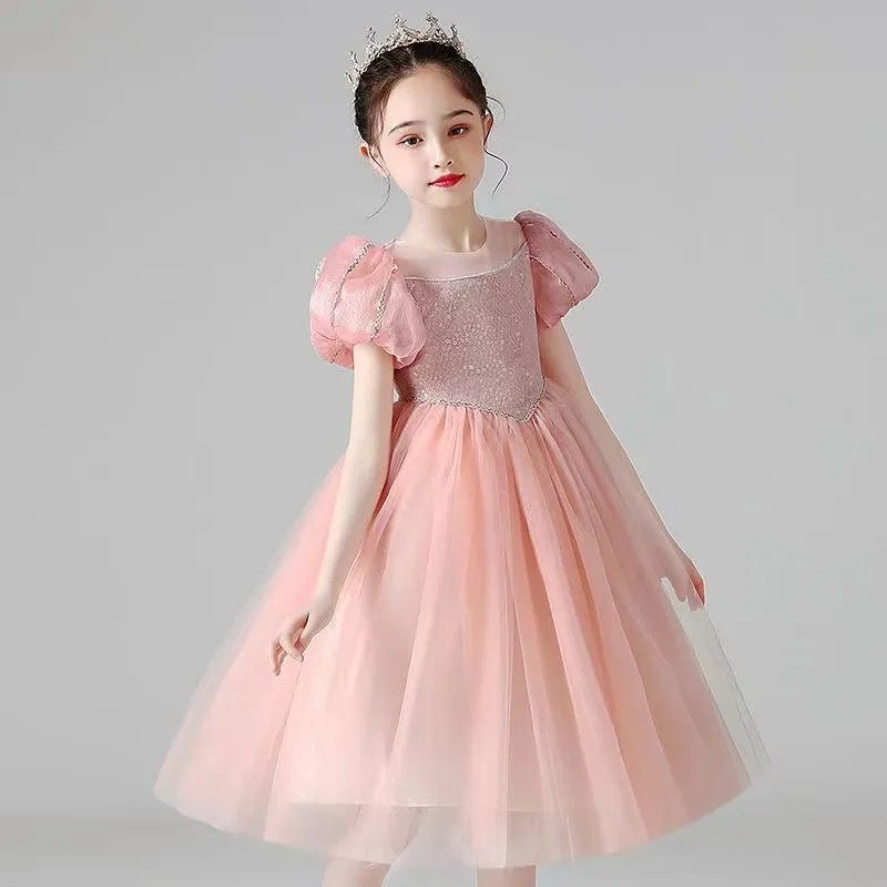 Đầm Công Chúa Màu Hồng Xinh Xắn Cho Bé Gái