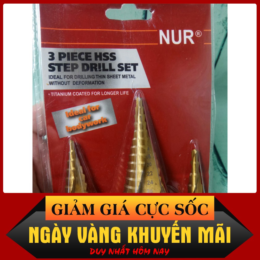 [HÀNG CHÍNH HÃNG] [ ẢNH THẬT]   MŨI KHOAN THÁP VỈ 3 CÂY   [CHO KHÁCH XEM HÀNG]
