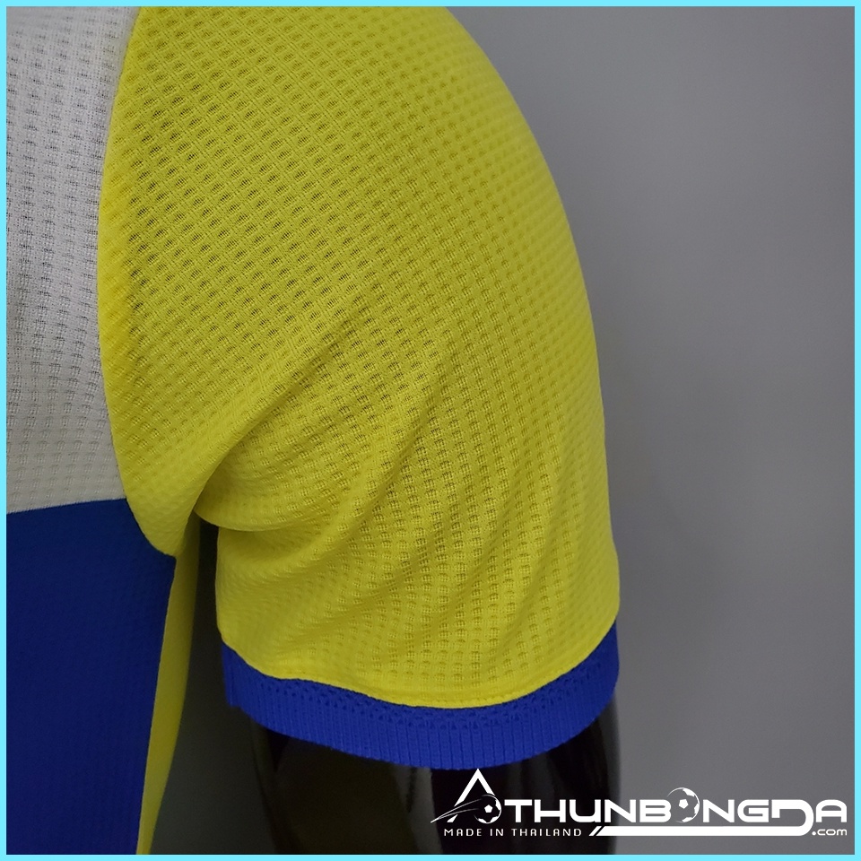 Áo Juventus vàng xanh sân khách 2021/2022, 2021/22 mẫu 3 Bản PLAYER Issue Body fit cao cấp