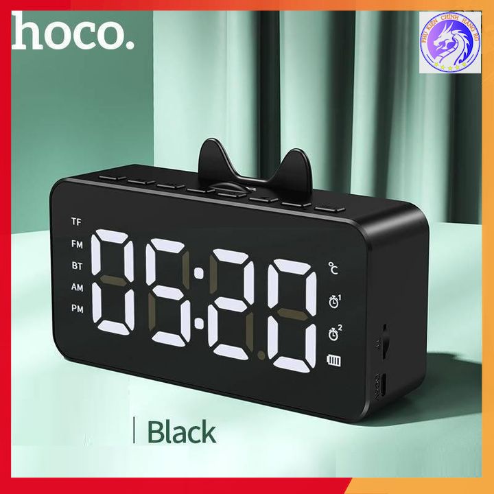 Loa Bluetooth Kiêm Đồng Hồ Báo Thức Và FM Hoco HK7 Dung Lượng Pin 2000 mAh - Pin Trâu Có Đèn LED Thông Minh Tiện Ích - B