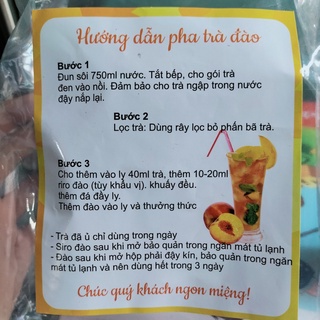 Set Trà Đào Tự Pha Siêu Ngon 5-7 Ly