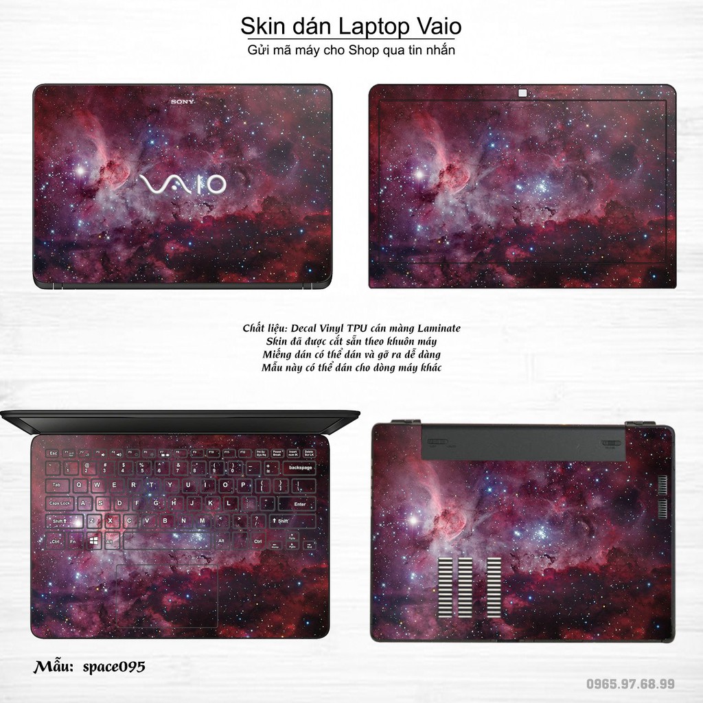 Skin dán Laptop Sony Vaio in hình không gian _nhiều mẫu 16 (inbox mã máy cho Shop)