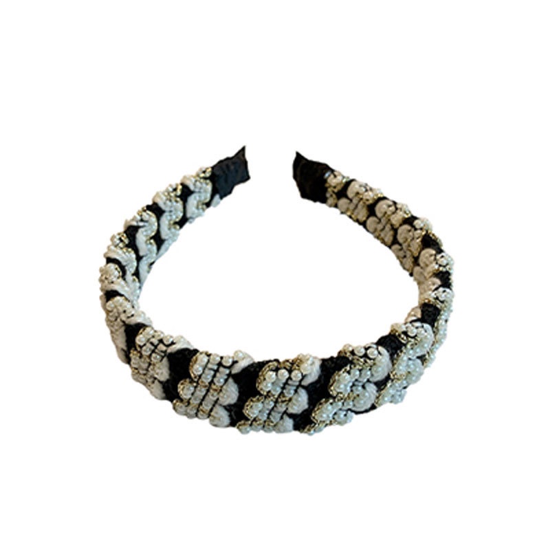 (0335) Bờm Băng Đô Tóc Dạ Tweed Tiểu Thư Sang Trọng Hàn Quốc