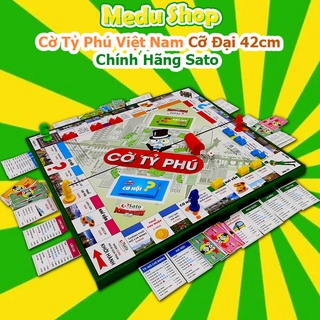 Cờ Tỷ Phú Việt Nam Cỡ Đại, Game Thách Thức Làm Giàu, Bộ Cờ Tỷ Phú Sato Chính Hãng SX tại Việt Nam, Đồ chơi MeduShop