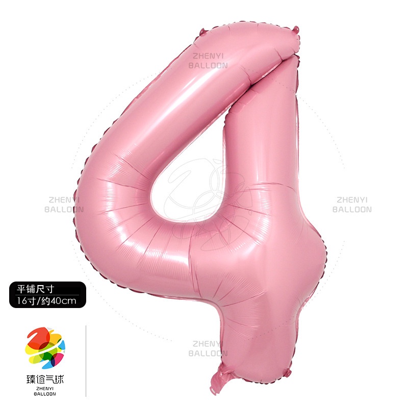 Bong Bóng Lá Nhôm Hình Số 0-9 16 inch Dùng Trang Trí Tiệc Sinh Nhật / Đám Cưới